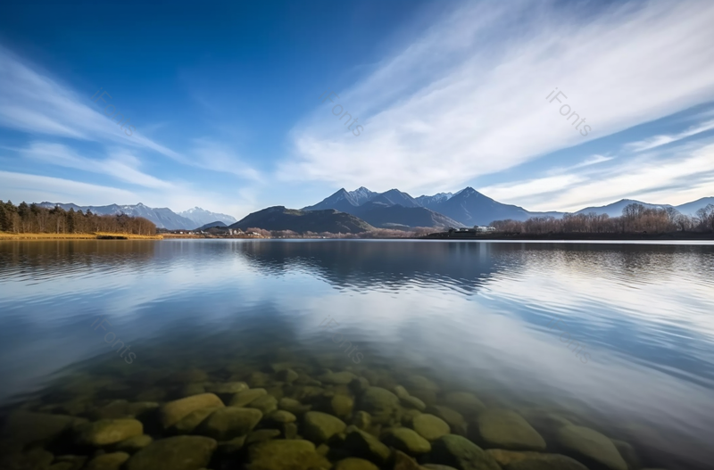 水面倒影风景图背景,高清,摄影图,摄影图片,图片大全,摄影图免费下载